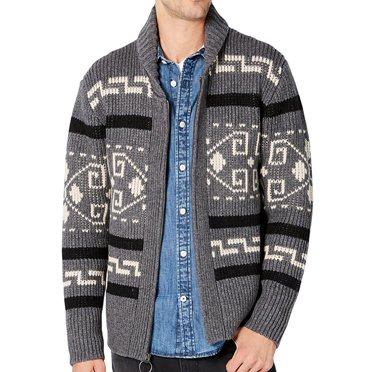 Avamo Men Cardigans Lapel Outwear Long Sleeve Cardigan Sweater Casual Sweaters Work Gray XL