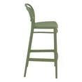 thumbnail image 4 of Compamia Marcel Tabouret de Bar Contemporain en Résine pour Intérieur/extérieur Vert Olive, 4 of 5