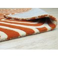 thumbnail image 4 of Tapis Marla Géométrique Transitionnel en Laine Tufté à la Main Orange, 4 of 5