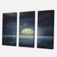 thumbnail image 3 of Designart Super Moon Over The Sea II Canvas Wall Art, 3 of 4