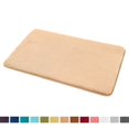 thumbnail image 2 of 1 Small Clara Clark Bath Mat Bathroom Rug - Absorbent Memory Foam Bath Rugs - Non-Slip, Thick, Cozy Velvet Feel Microfiber Bathrug, Plush Shower, Toilet- Floor Bathmats Carpet - Cream - 17"x24", 2 of 4