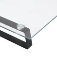 thumbnail image 5 of vidaXL Monitor Stand Black 100x20x8 cm Tempered Glass and Metal, 5 of 5