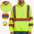 thumbnail image 4 of Radyan High Visibility Reflective Long Sleeve Safety Hoodie - 6 Pack, 100% Polyester, Size: Adult, 4 of 5