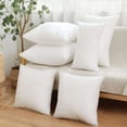 thumbnail image 3 of JASKFLY Pillow Down Alternative Throw Pillow Insert Non-Woven Cloth with Woolen Cloth Cover 18x18 Inch 2 Pack,Home Textiles|Cotton,A, 3 of 4