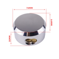 thumbnail image 4 of Hidden Shackle Padlocks Keyed (2 Pack),Puck Locks,Van Door Lock,Chrome Puck Lock, Reinforced Hidden Shackle Lock, 4 of 7