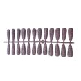 thumbnail image 2 of 24 Pieces False Nails Glitter Shimmering Powder Full Cover Artificial Nail Tips Simple Operation Fingernail Decal DIY Accessory white, 2 of 7
