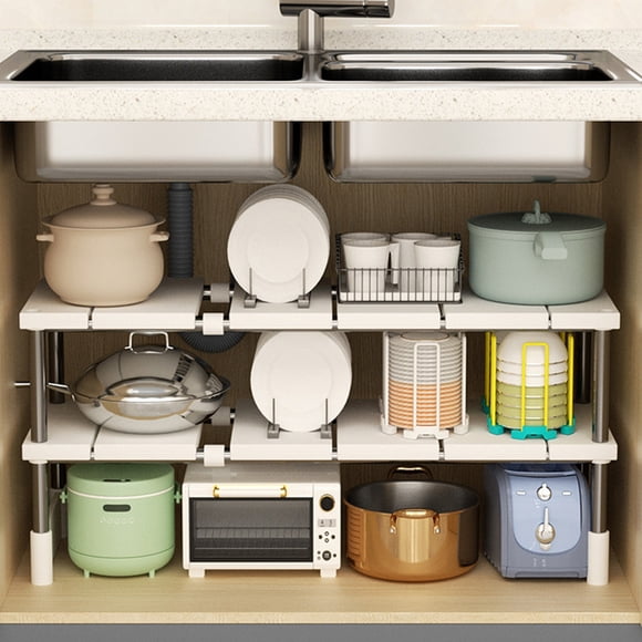 TIMIFIS Shelf for Storage Kitchen Retractable Under Sink Shelf Bathroom Sink Sink Cabinet Pot Organiser Pot Rack New Home Essentials