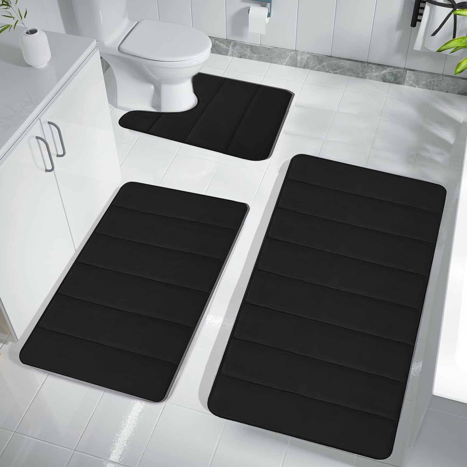 Yatlte Bathroom Rug Mat, Extra Soft Absorbent Premium Bath Rug, Non-Slip, Dry Quickly, Machine Washable, Bath Mats for Bathroom Floor, Tub and Shower