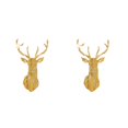 thumbnail image 2 of Decodeary Self Adhesive 3D Deer Head Mirror Wall Sticker For Easy Application gold XL 2Set, 2 of 6