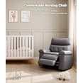 thumbnail image 3 of Fauteuil Inclinable Surdimensionné, Fauteuils Inclinables Manuels pour Adultes, Petit Fauteuil Inclinable en Cuir PU pour Petit Espace, VR, Réglable 90° - 150°, Fauteuil Simple de Style Lazy Boy, 3 of 8