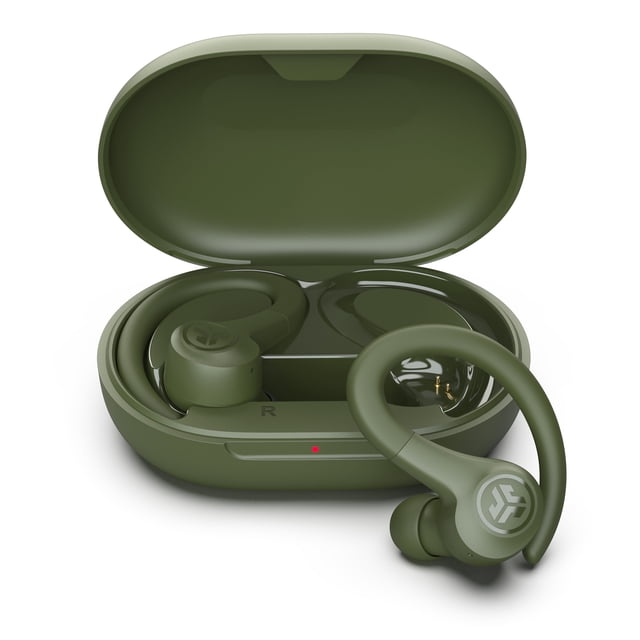 JLab Go Sport+ Wireless Workout Earbuds, 35+ Hr Playtime, Secure Earhook, Custom Sound/Controls, Green