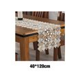 thumbnail image 2 of maskred Breathable Hollow Tablecloth For Elegant And Comfortable Dining Experience Environmentally Friendly light coffee 40*120cm 1Set, 2 of 6