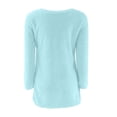 thumbnail image 5 of Yuyuzo Women Sweaters Fuzzy Fleece Tops Long Sleeve Tops Crewneck Pullover Tops Basic Plus Size Blouses, 5 of 5