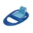 thumbnail image 1 of SwimWays Spring Float Recliner - Swim Lounger for Pool or Lake - Dark Blue/Light Blue, 1 of 7