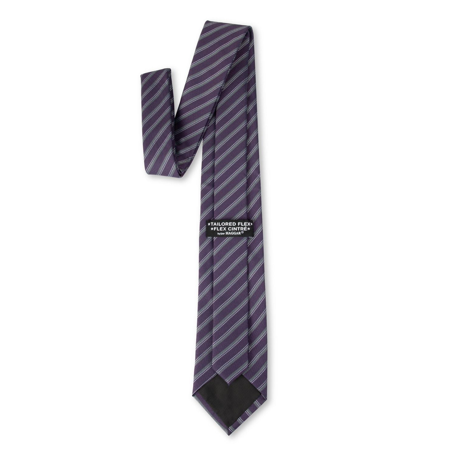 Cravate tissée à rayures classiques pour homme, Tailored Flex par Haggar