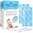 thumbnail image 1 of Easy@Home Ovulation Test Strips, 25 Pack Fertility Predictor Kit, Powered by Premom iOS and Android App, 25 LH Strips, 1 of 8