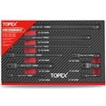 thumbnail image 1 of TOPEX Ensemble de 9 Barres d'Extension Rallonges de Douille d'Entraînement Noires 1/4 Pouces 3/8 Pouces et 1/2 Pouces, 1 of 12