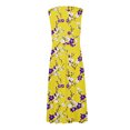 thumbnail image 4 of RKSTN Robes d'Invitée de Mariage pour Femmes Mode Décontractée Amples Grande Taille Évasées Robes d'Été Décontractées Bohèmes à Imprimé Floral Sans Manches à Col en V Poitrine Enveloppée Robes de Cocktail, 4 of 5