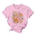 thumbnail image 1 of RKSTN Hauts d'Été pour Femmes Décontractés Coupe Ample Polyvalents T-Shirts Graphiques Mode à Imprimé Floral Respirants Manches Courtes Col Rond T-shirt Blouses, Cadeaux de la Fête des Mères, 1 of 5
