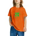 thumbnail image 2 of FAIWAD Hauts pour Enfants Garçons Filles Manches Courtes T-Shirt Graphique de la Saint-Patrick Trèfle Mignon Décontracté Col Rond, 2 of 4