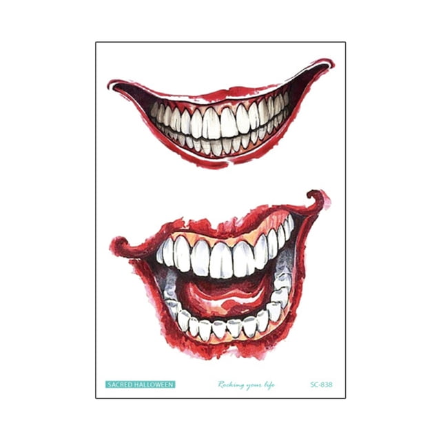 CAROOTU Halloween Stickers Waterproof Simulation Scratches Scars Bite Marks Simulation Fake Wound Tattoo