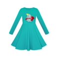 thumbnail image 1 of Robe Fille Éléphant Vert Dumbo Brodé Manches Longues 8 Ans, 1 of 6