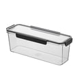 thumbnail image 2 of RRJ Long Strip Refrigerator Organizer Food Grade Storage Box, Clear Plastic Kitchen Container for Meal Prep, Airtight Food Storage Container for Leftovers, Fridge Organizer Bins for Vegetables, 2 of 6