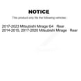 thumbnail image 2 of Kugel Rear Wheel Bearing Pair for Car Mitsubishi Mirage G4 - Left Right Side (Driver Passenger) K70-101366, 2 of 10