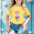 thumbnail image 2 of Chandails pour Garçons, Manches Courtes, Tenue de Pâques, Mignon Lapin Imprimé, Col Rond Décontracté, T-Shirts Basiques, T-Shirts pour Filles 8-10 Ans, 2 of 4