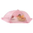 thumbnail image 3 of Oleegame 1PC Produce Storage Umbrella Barbecue Picnic Net Cover Fly Tent Food Mesh Party Kitchen Kitchen，Dining & Bar Pink, 3 of 6