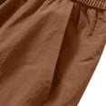thumbnail image 4 of Men's Casual Polyester Drawstring Elastic Waist Zipper Pocket Pants for Outdoor Leisure, 4 of 9