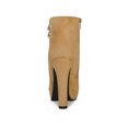 thumbnail image 2 of Unique Bargains Bottines à Talon Bloc Haut pour Femmes à Bout Rond avec Fermeture Éclair Latérale, 2 of 7