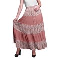 thumbnail image 1 of Bimba Jupes Maxi Imprimées Femmes Style Bohème Gitane Longue Jupe en Coton, 1 of 5