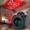 thumbnail image 3 of USB Cable Electronic Clock, with Temperature Display Digital Alarm Clocks, ABS for Office Kids Students Bedrooms, 3 of 8