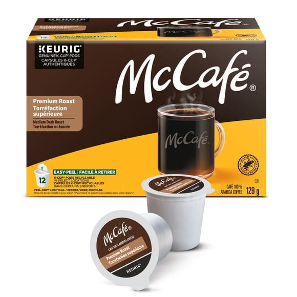 Capsules K-Cup de café de qualité supérieure McCafé, torréfaction mi-foncée