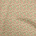 thumbnail image 1 of oneOone Velvet Peach Fabric Floral Sewing Craft Projects Fabric Prints By Yard 58 Inch Wide, 1 of 5