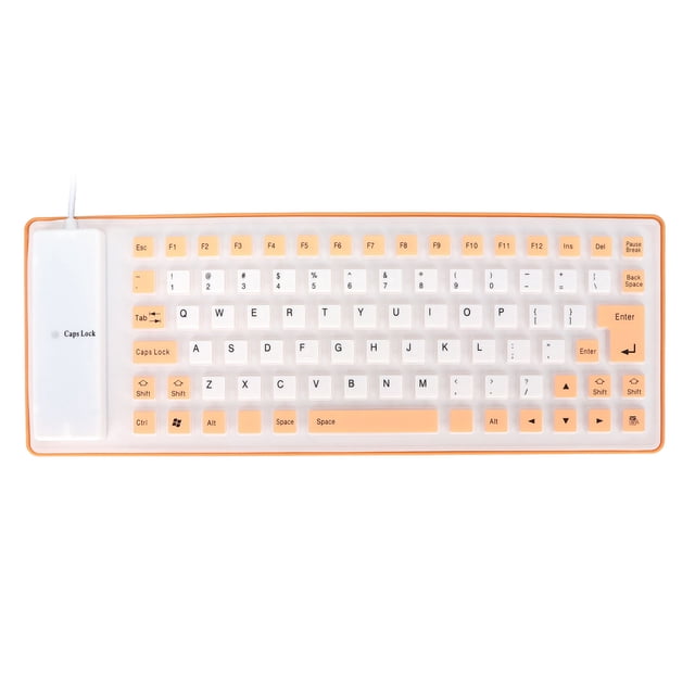 Silicone Keyboard,Silicone Keyboard Fully Sealed Soft Silicone Keyboard USB Wired Silicone Keyboard Top Tier Quality