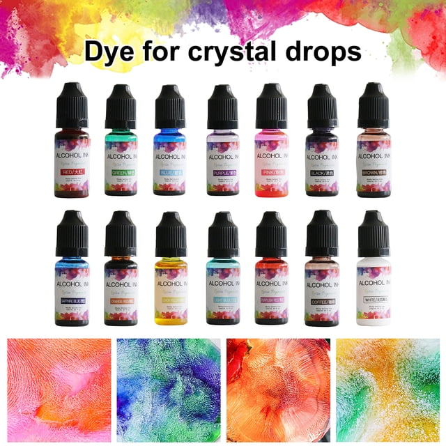 Pigment Époxy 10 ml Design Auto-diffusion Sans Agitation Pigment de Diffusion Liquide Teinture sur Résine Époxy Hautement Concentré pour l'École