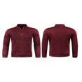 thumbnail image 4 of Pull à Col Montant avec Fermeture Éclair pour Hommes Automne avec Manches Longues, 4 of 5