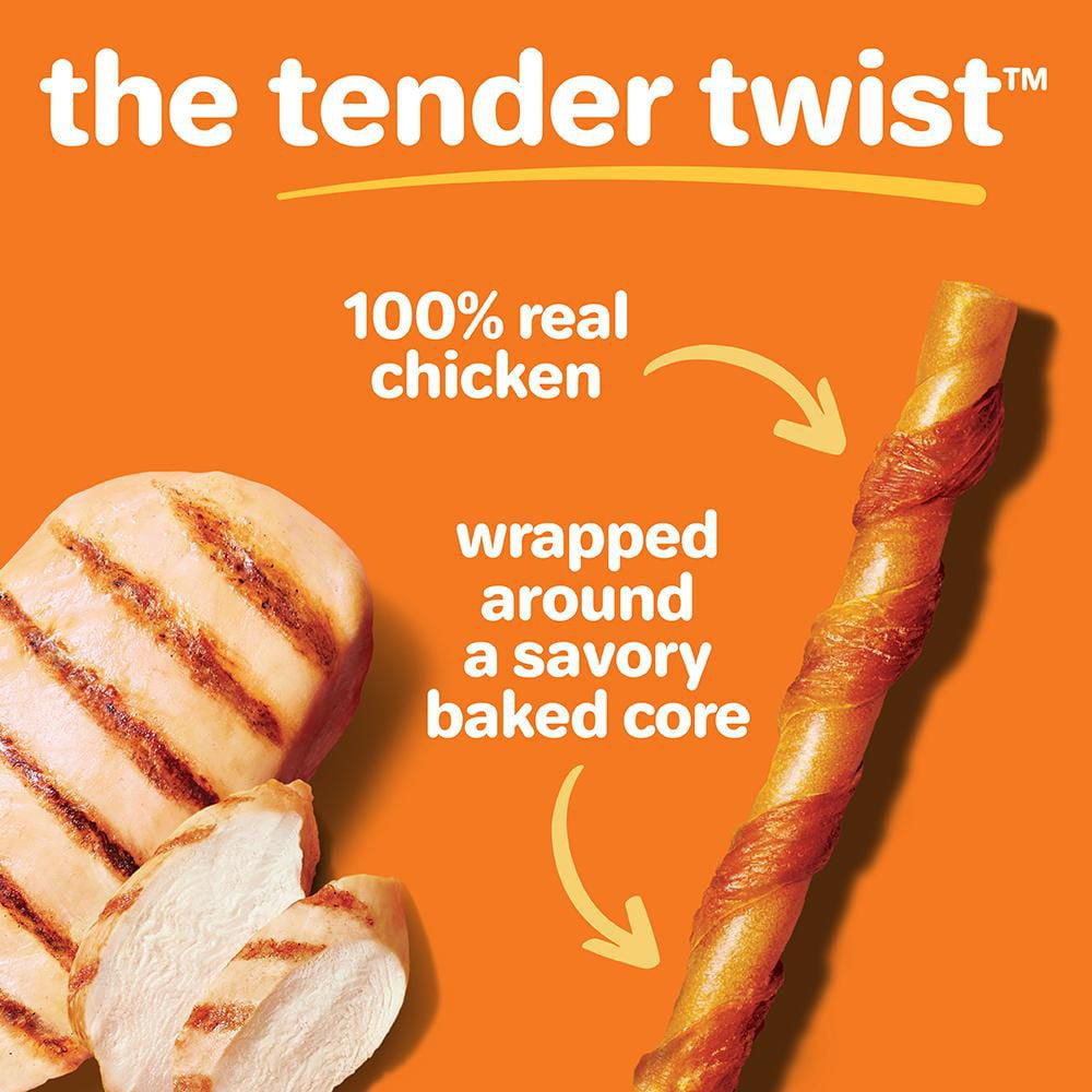 Oinkies Gâteries Tendres pour Chiens Enrobées de Poulet 18pk