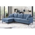 thumbnail image 1 of Chaise Longue Rembourrée pour Gauche, Bleu, 1 of 2