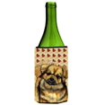 thumbnail image 1 of Tibetan Spaniel Fall Leaves Portrait Wine Bottle  Hugger - 24 oz., 1 of 1