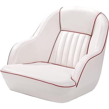Sièges de Bateau, Siège Seau de Capitaine de Ponton Ergonomique, Sièges de Bateau de Pêche Dossier Haut, Siège de Bateau, Chaises de Capitaine de Bateau, Chaises Seau pour Visites Touristiques et hors-Bord, Blanc
