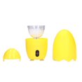 thumbnail image 3 of MesaSe Egg Scrambler Shaker  Electric Egg Spinner 50S Rotation Time Small Compact Golden Egg Maker Egg Silicone Shaker for Home Mixing the Egg[Yellow], 3 of 9