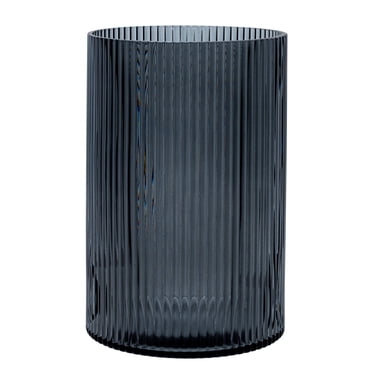 Better Homes and Gardens Home Glass Hurricane Pillar Candle HOlder Large Smoke