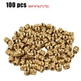thumbnail image 1 of 100PCS Threaded Insert Self-clinching Nut Brass Internal Thread Knurled, 1 of 10