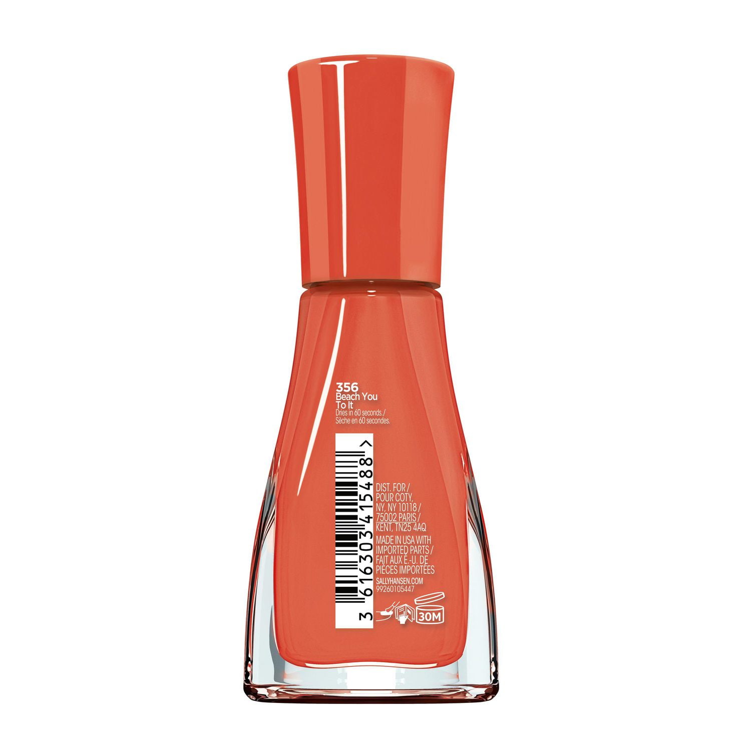 Insta-Dri® Nail Polish, 3-in-1 formula with built-in base and top coat. 1 Stroke