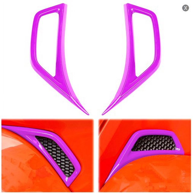 2pcs Car Wheel Eyebrow Side Air Inlet Cover Sticker Trim For Jeep JL Gladiator JT 2018+ Air Conditioning Vent Outlet Decoration