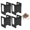 thumbnail image 3 of Support de Porte-Bûches, Support de Porte-Bûches 4 Pcs Support de Porte-Bois Pré-Percé Support de Porte-Bois Utilisation Pratique, 3 of 8