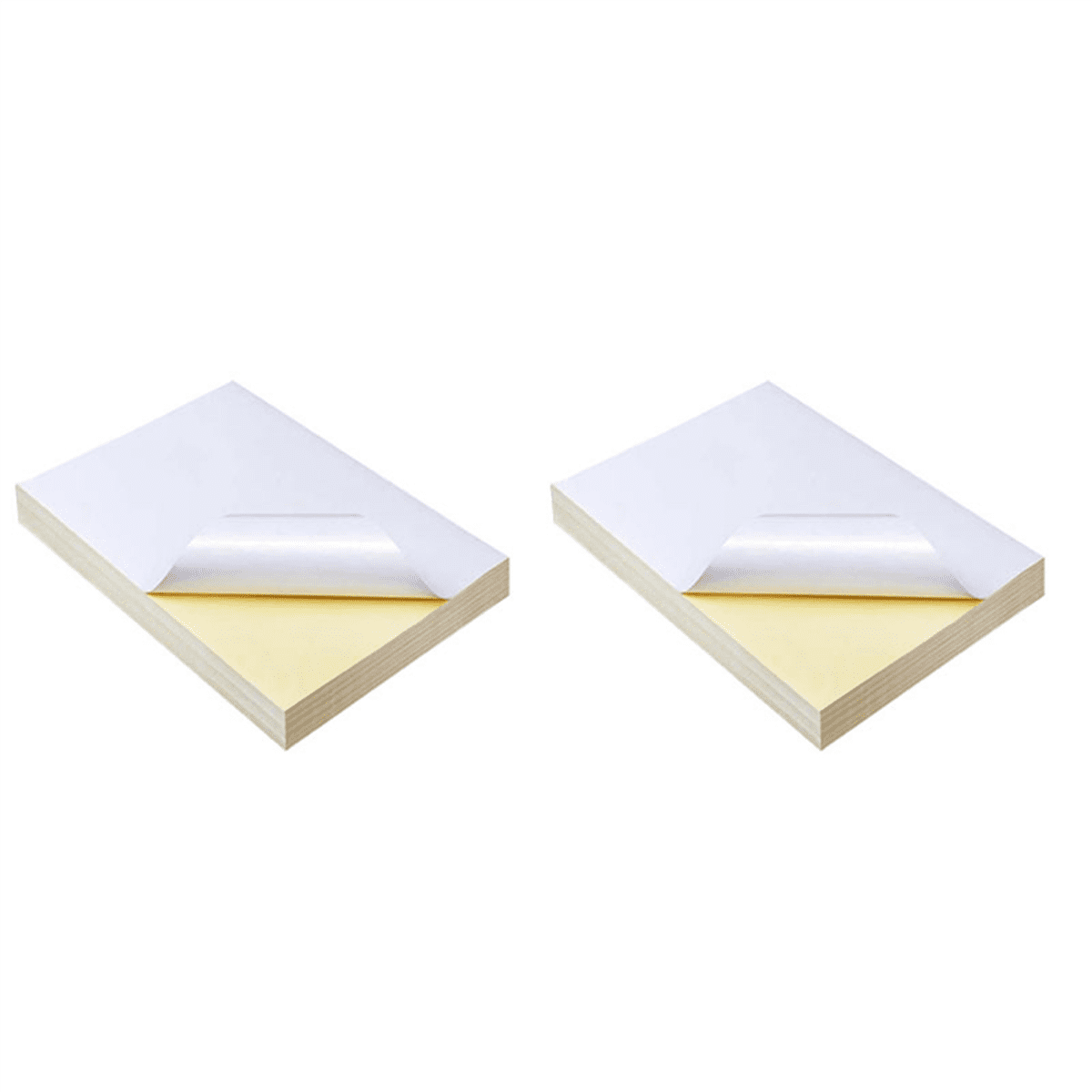 100 Sheets A4 White Self Adhesive Waterproof Sticker Label Glossy Surface Paper for Inkjet Printer Copier